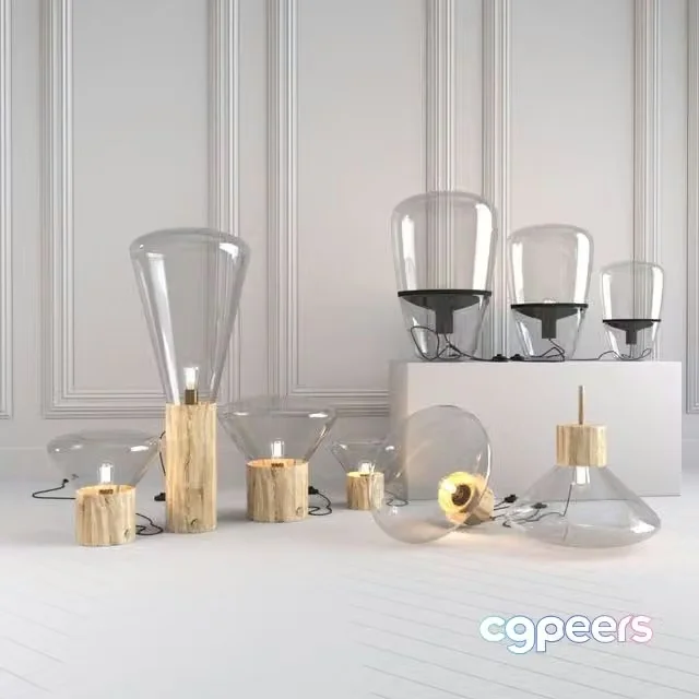 3ds Max Free – Brokis collection – balloons and muffins floor lamps