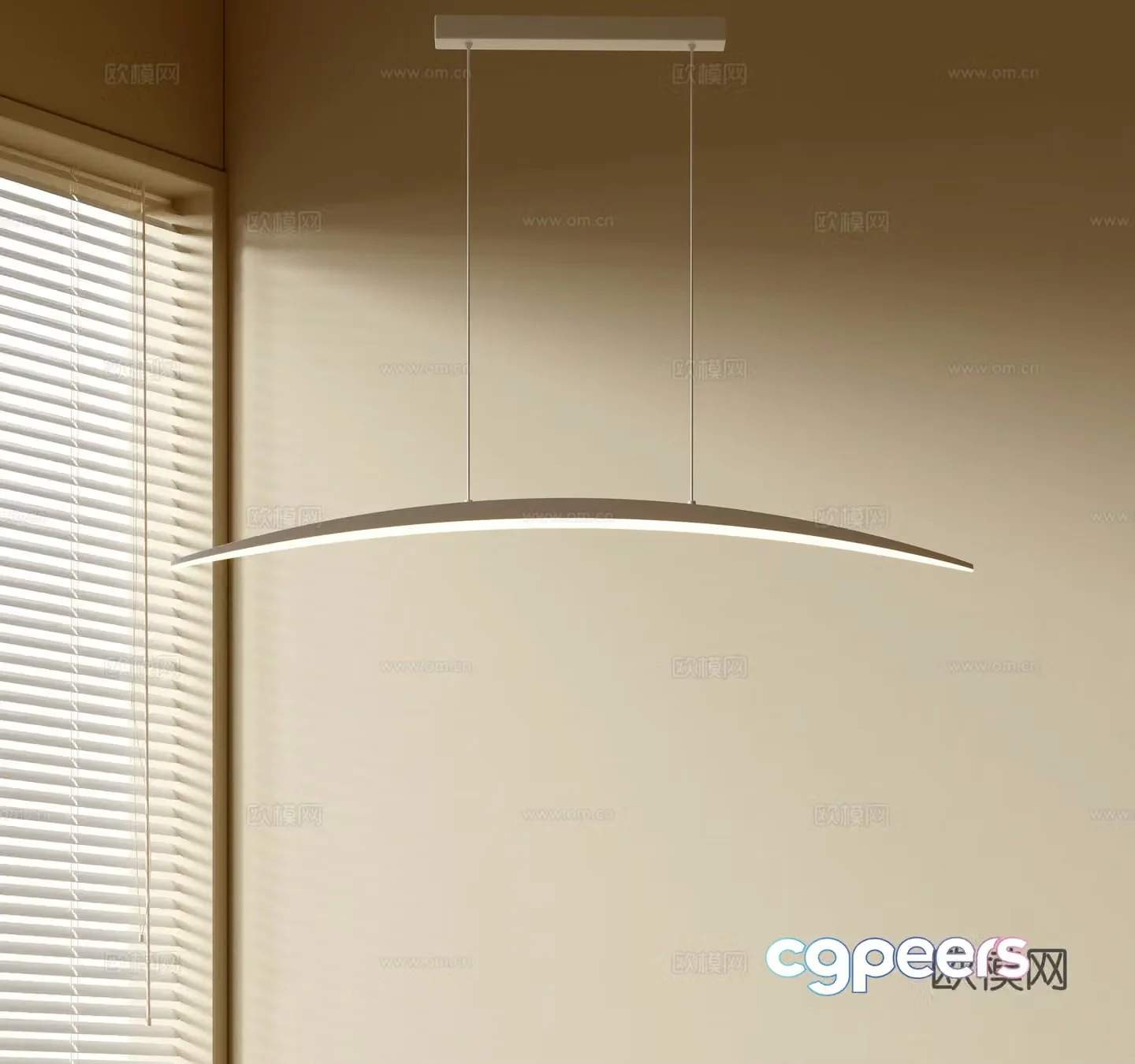 Modern simple chandeliers Nordic style chandeliers Mediterranean style chandeliers Study lamp combination Restaurant lamp 3D model