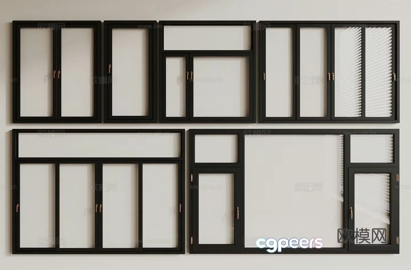 Modern window 3d model