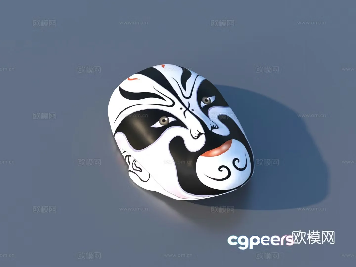 Facebook Peking Opera Facebook Cultural Supplies Opera Facebook 3D Model