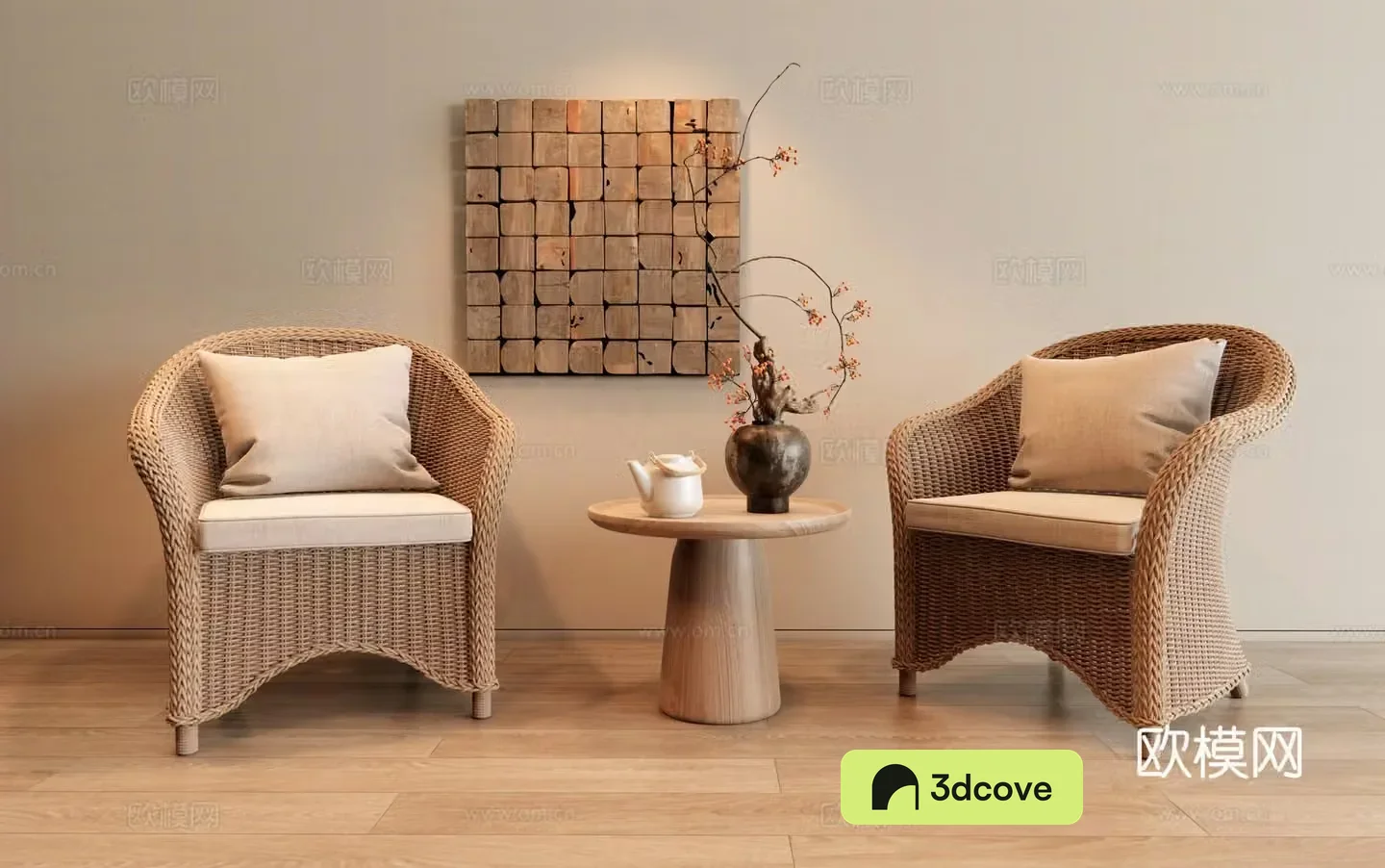 Modern rattan chair leisure chair outdoor table and chair