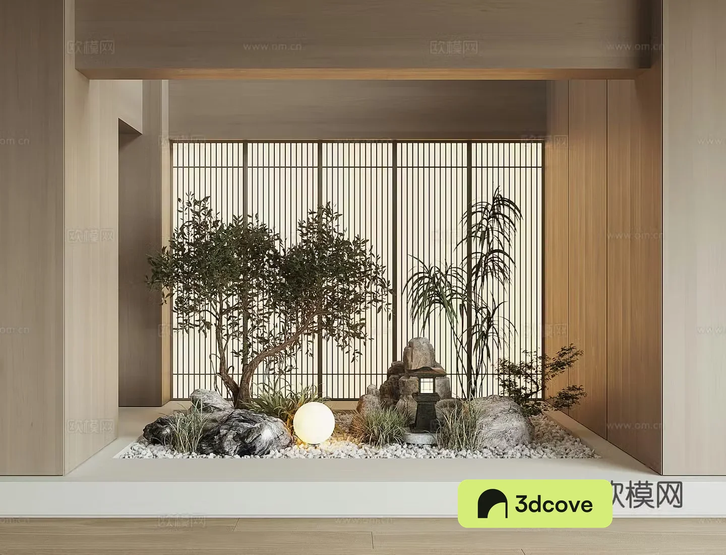 Modern houseplant landscape