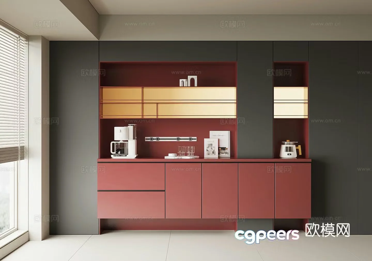 Modern sideboard 3D model