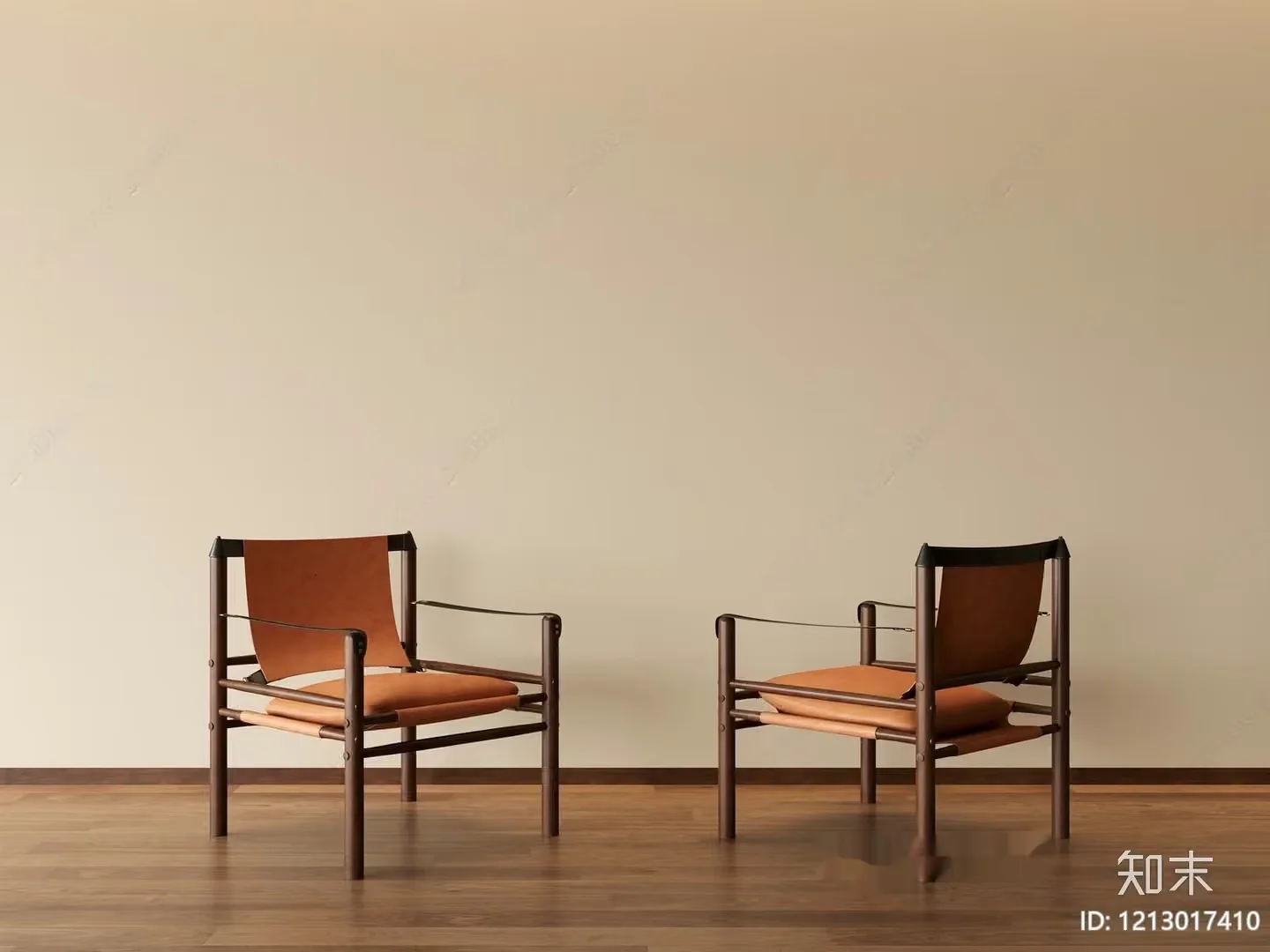 Wooden Armchairs 3D Model – 20765 – VRAY Render