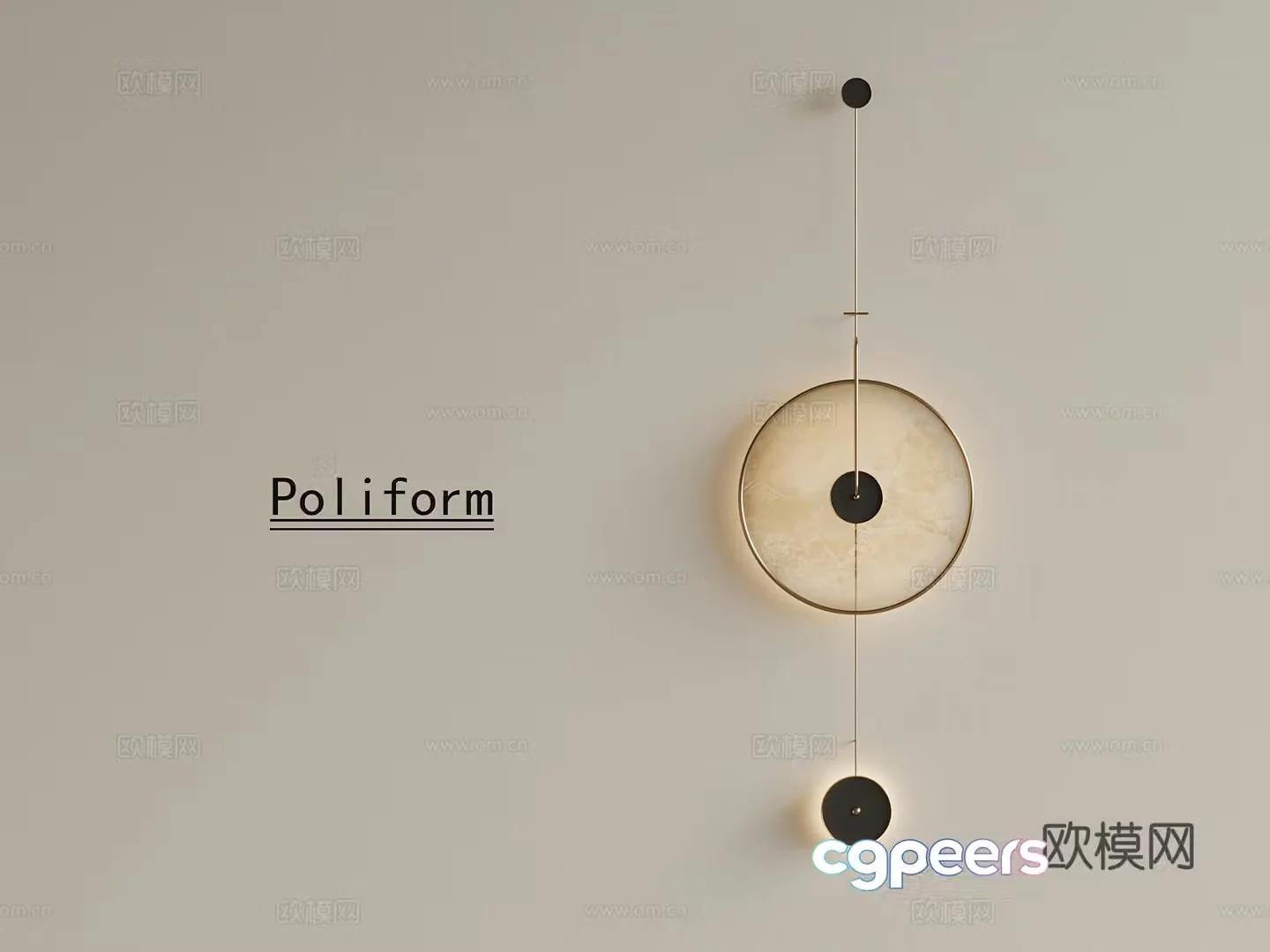 Modern art wall lamp Creative wall lamp 3d model