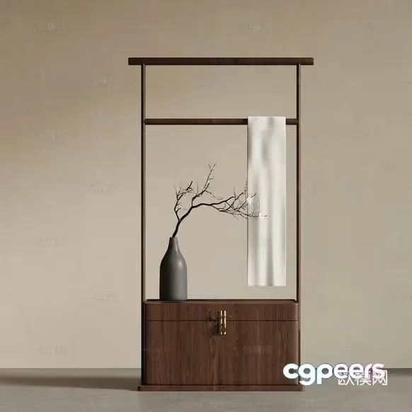 Simple Brown Furniture 3D Model – 16904 – VRAY Render