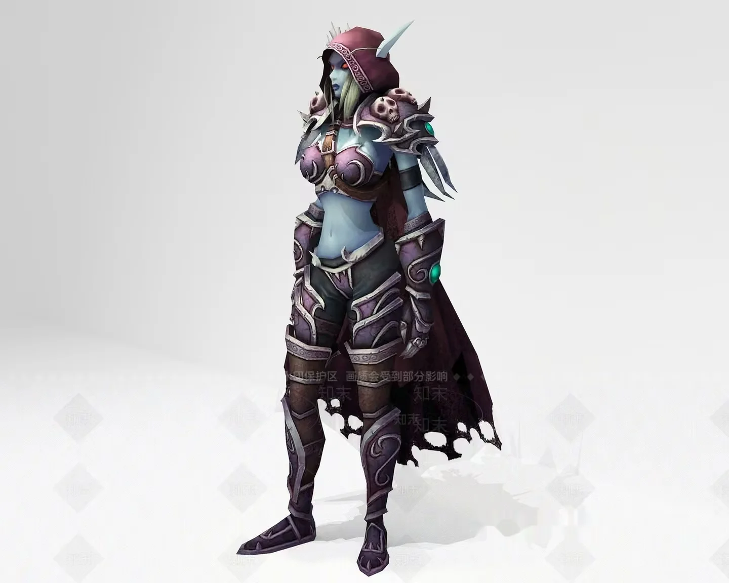The Single Main Subject Is A Woman In Armor 3D Model – 6210 – VRAY Render