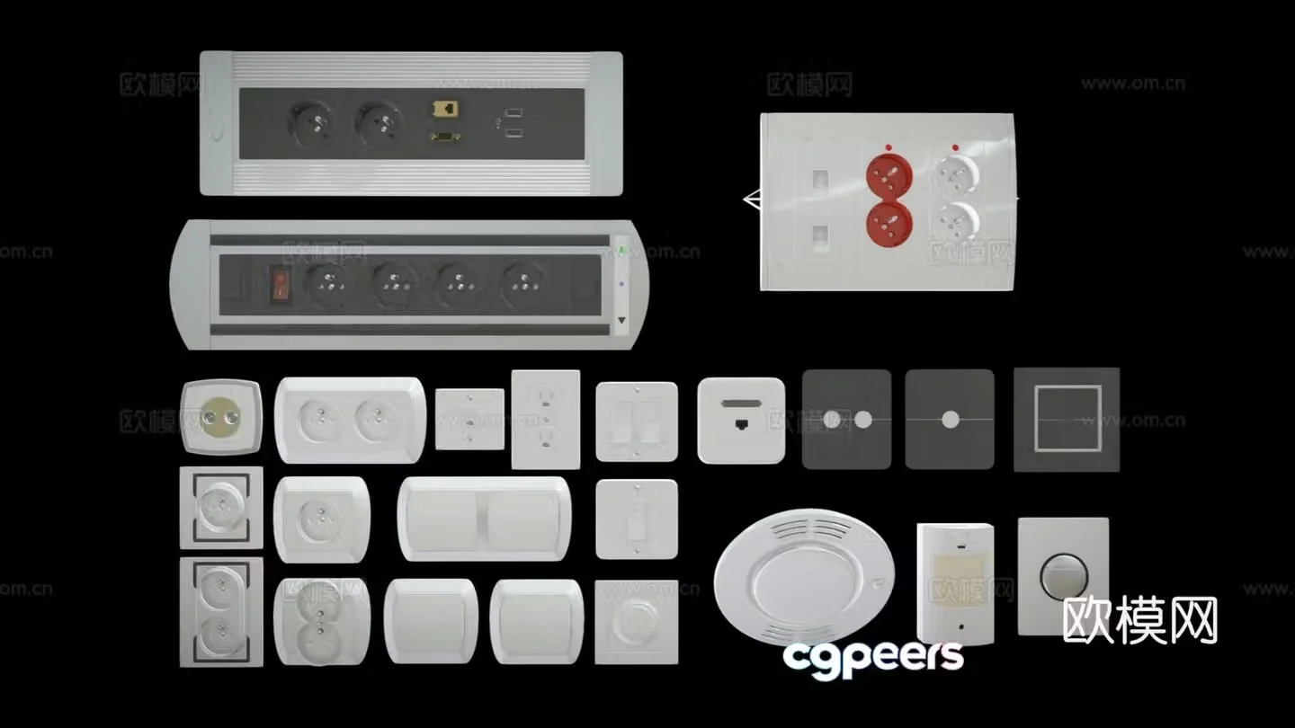 Wall switch Smart switch 3D model