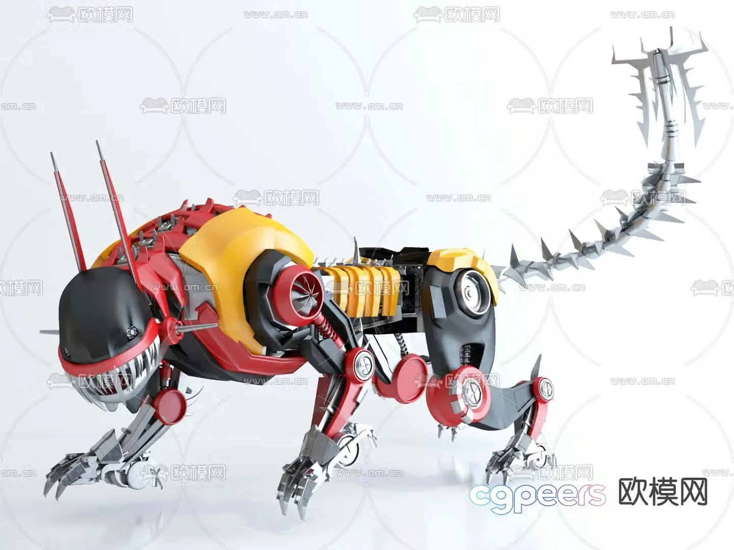 Modern children’s mechanical beast toy 3d model