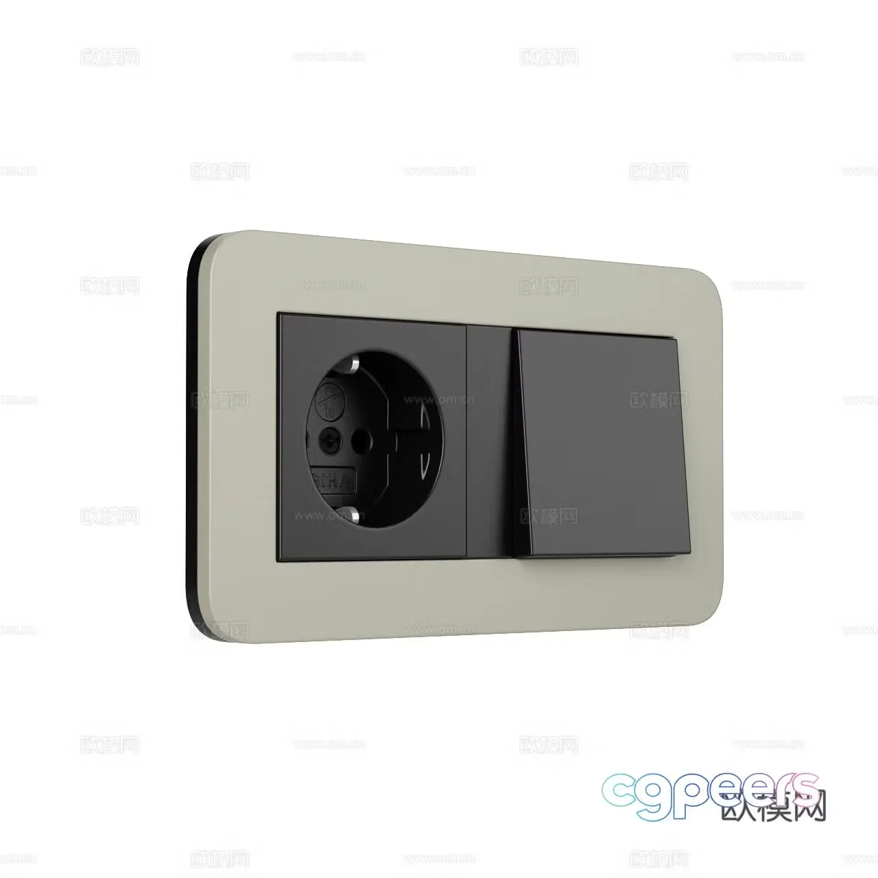 Gira modern switch socket minimalist switch socket switch panel socket panel 3d model