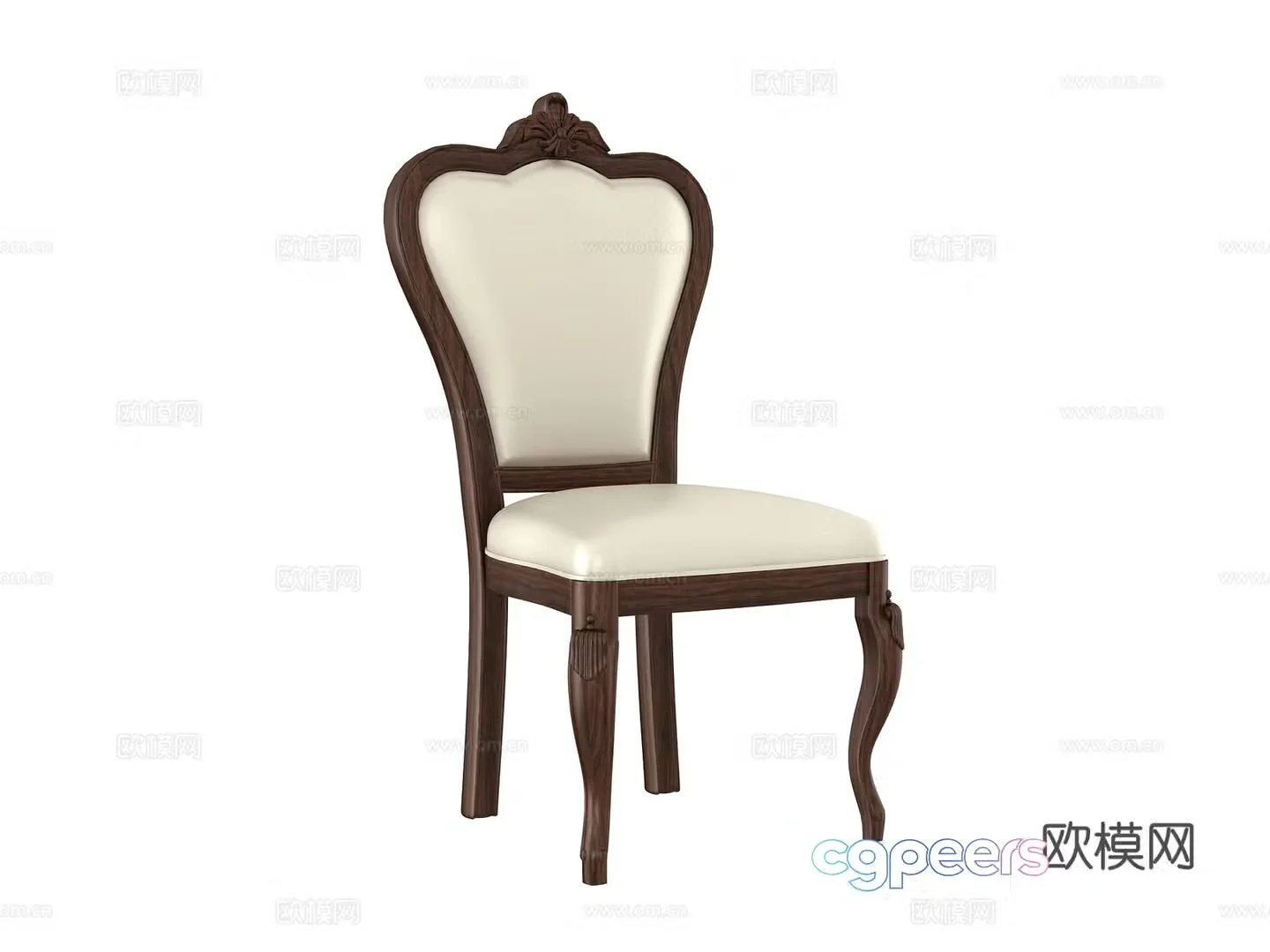 American chair dining chair 3d model