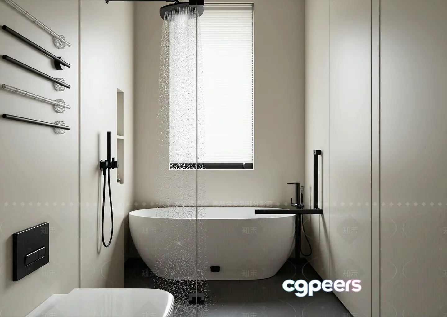 Modern Bathroom Setup 3D Model – 21909 – VRAY Render