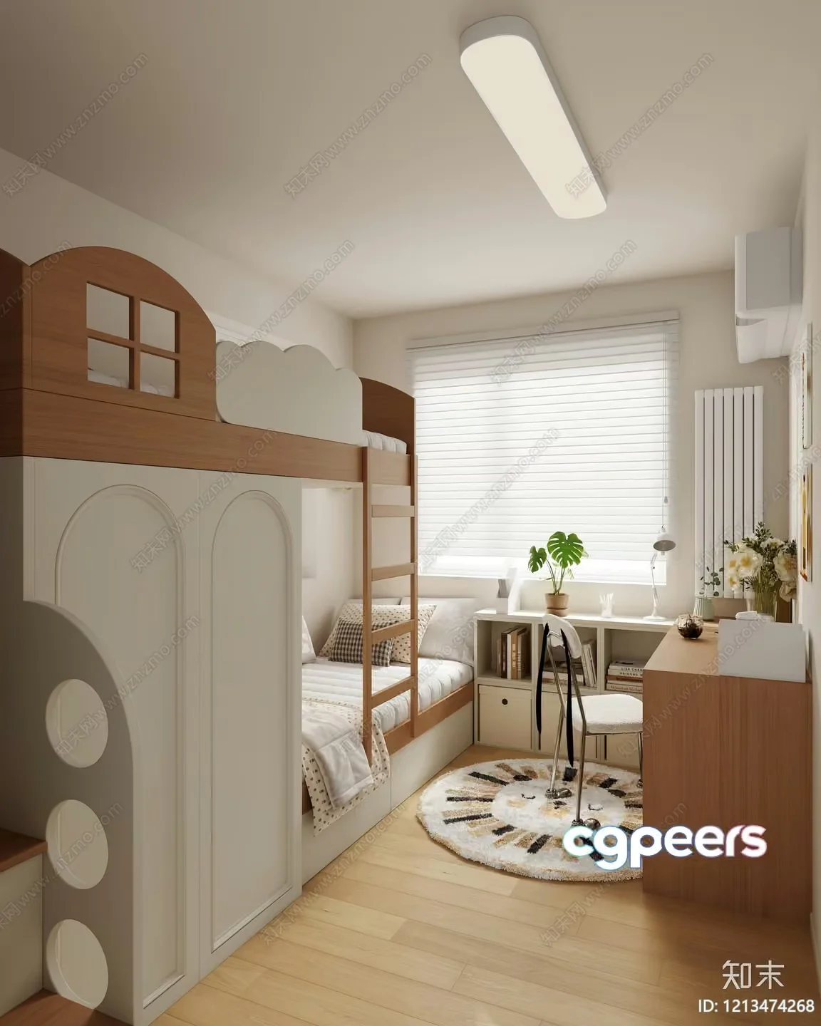 Cozy Children’S Bedroom 3D Model – 5525 – VRAY Render