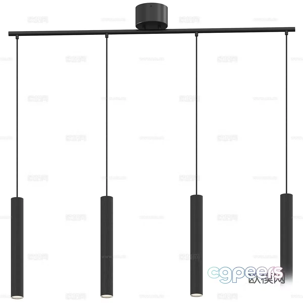 Modern Italian minimalist Nordlux – Vico 4 chandelier 3d model