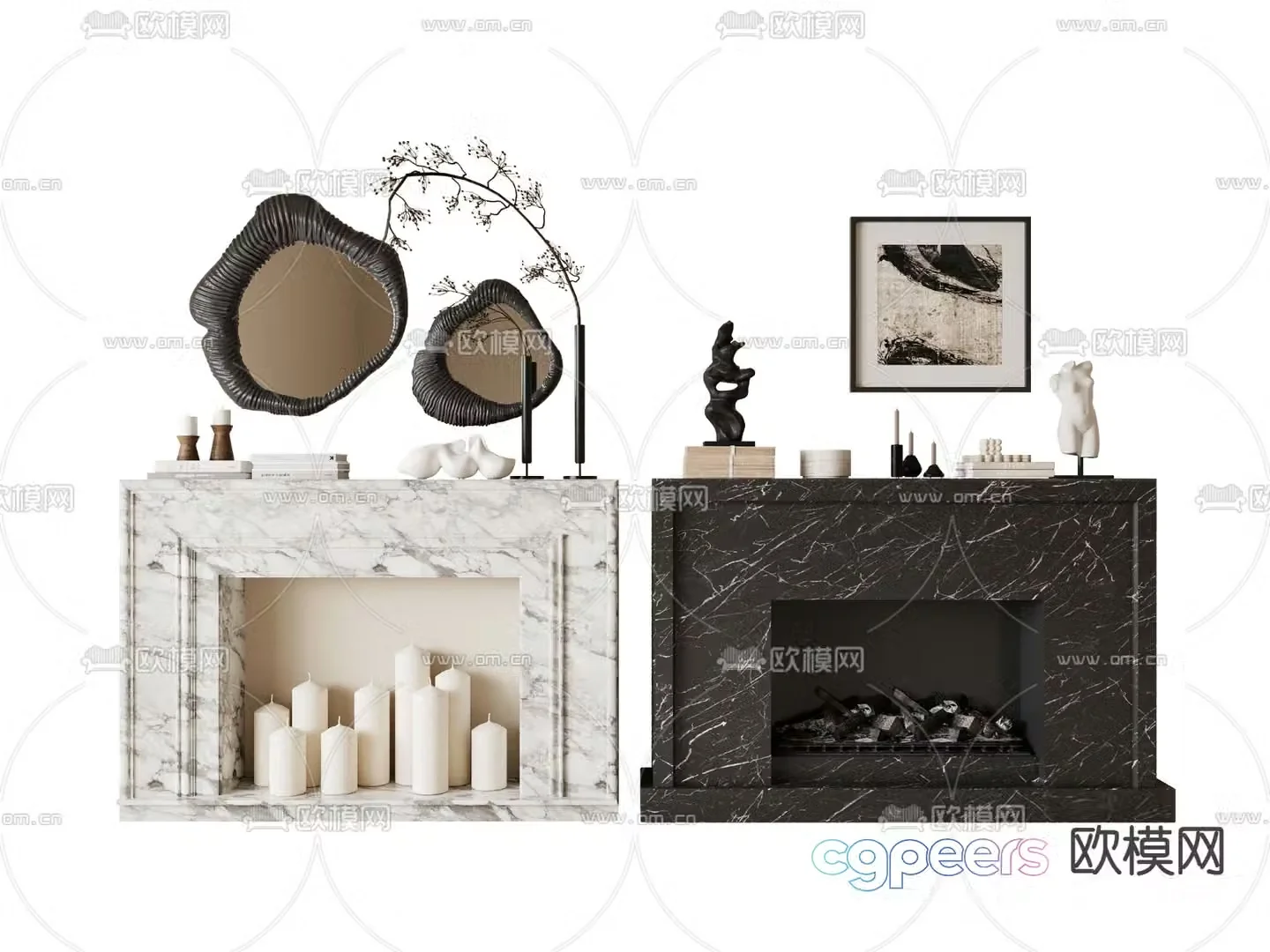 French fireplace 3d model