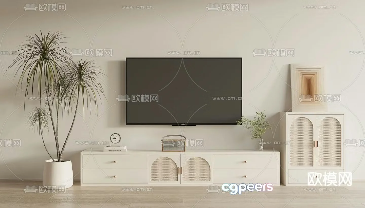 Modern TV cabinet 3d model