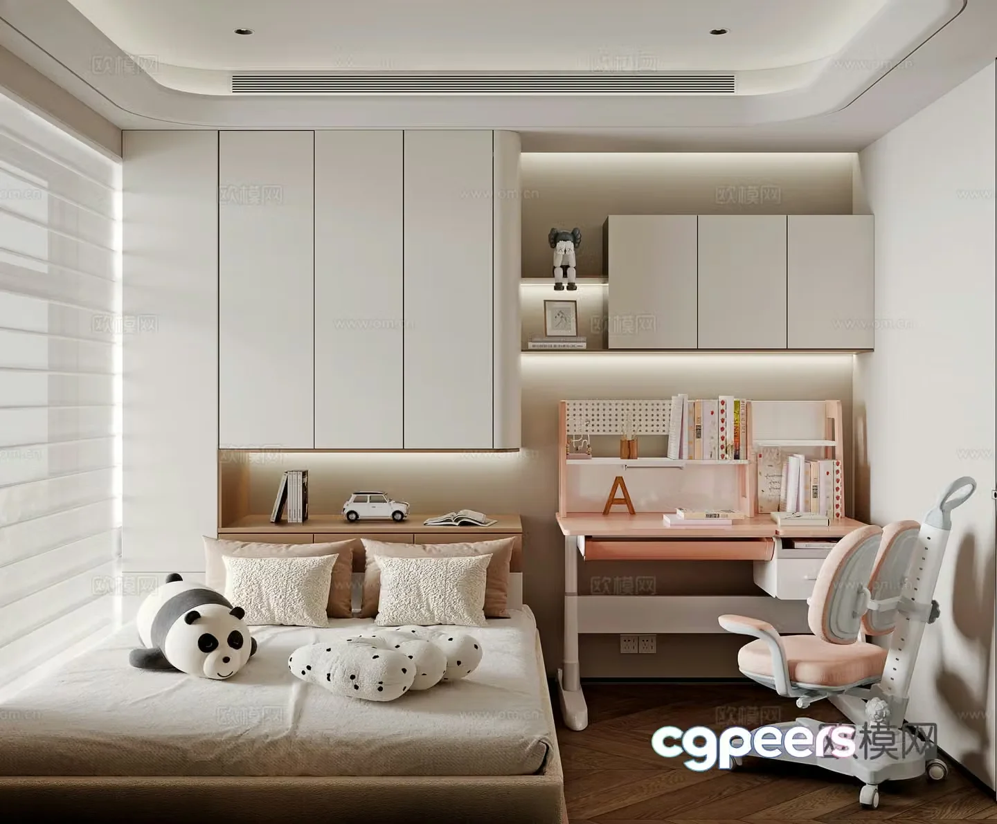 Modern tatami bedroom 3d model