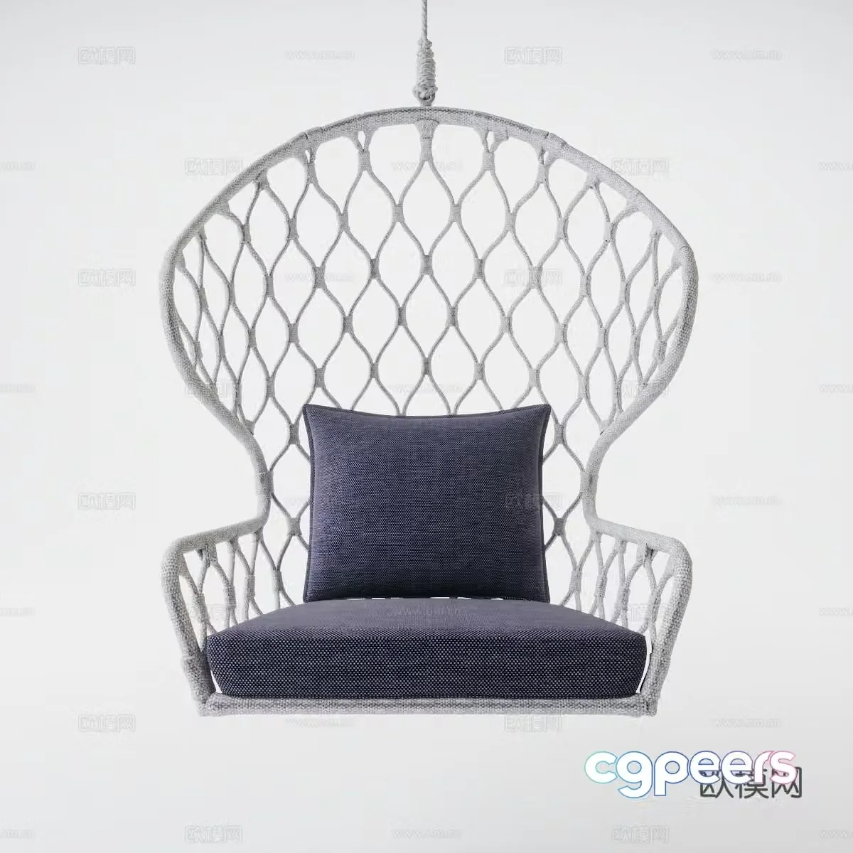 Modern hanging chair Rattan hanging chair Hemp rope hanging chair Indoor hanging chair Outdoor hanging chair Modern hanging 3D model