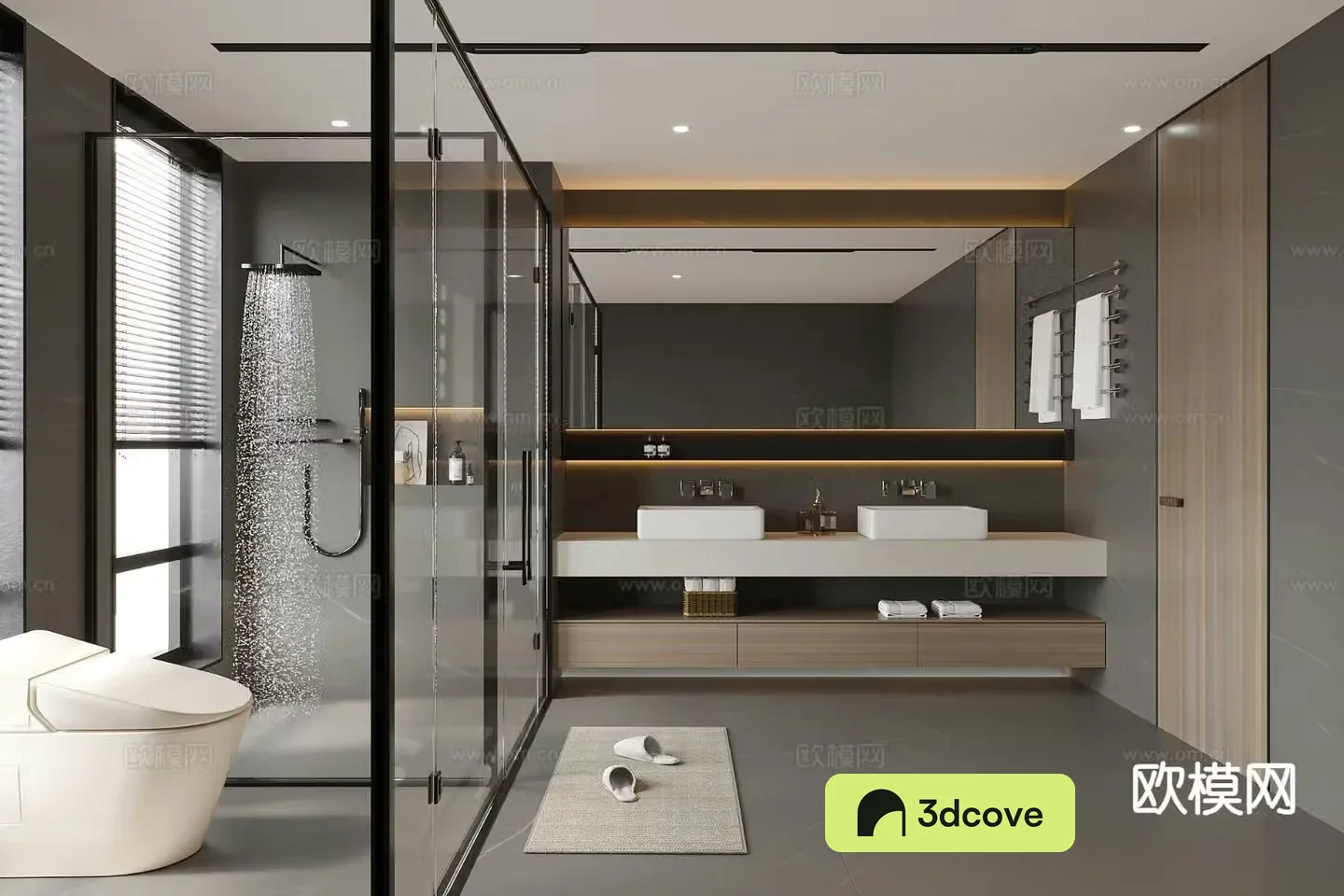 modern bathroom toilet