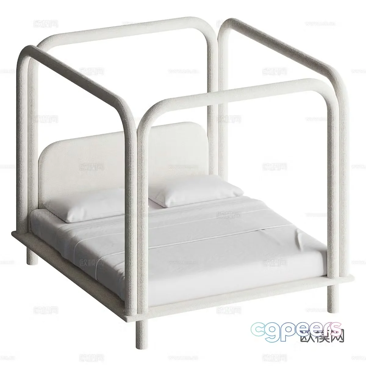 DONNA Furniture | Double Bed 3D Model