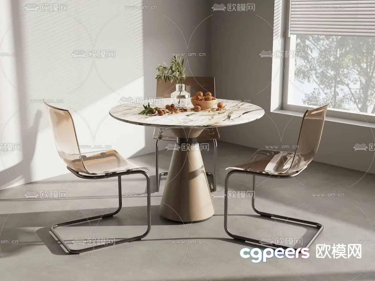 Leisure tables and chairs Negotiation tables and chairs 3d model
