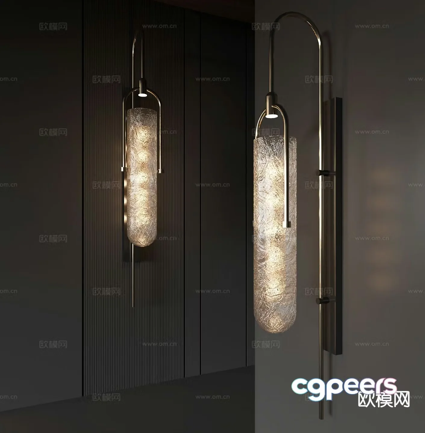 Light luxury wall lamp 3D model