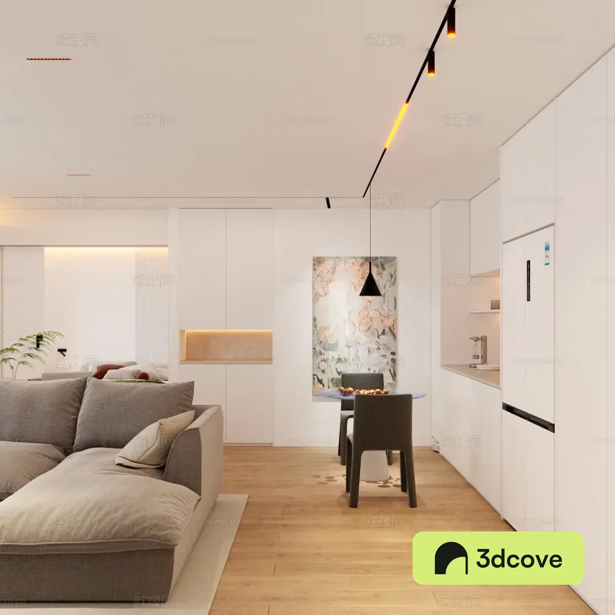 Creamy style modern apartment