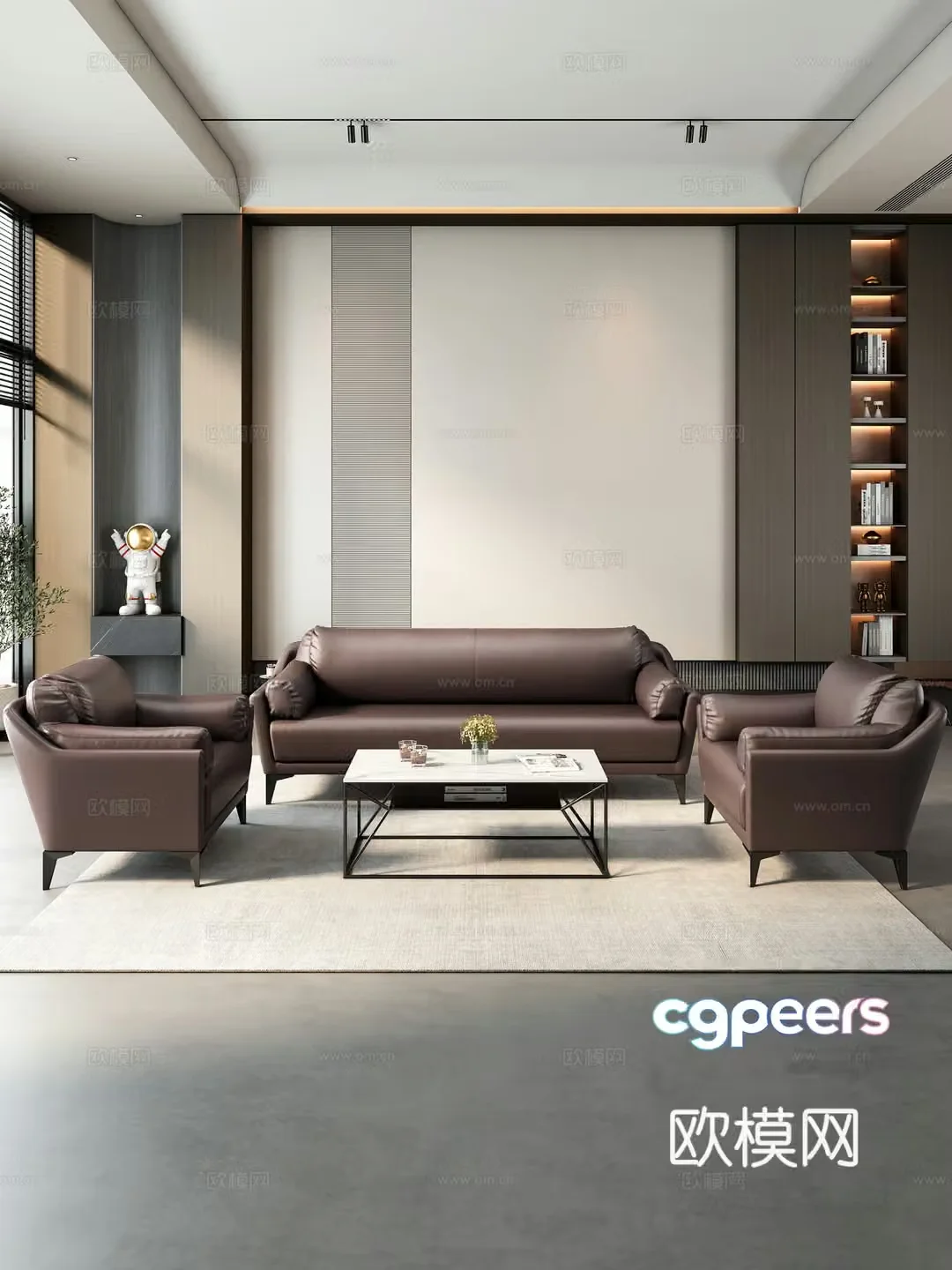 Modern sectional sofa 3d model