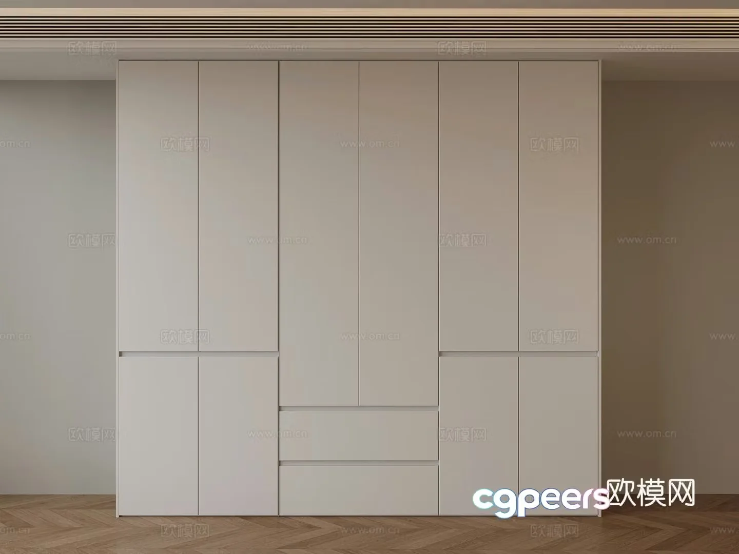 Modern wardrobe 3d model