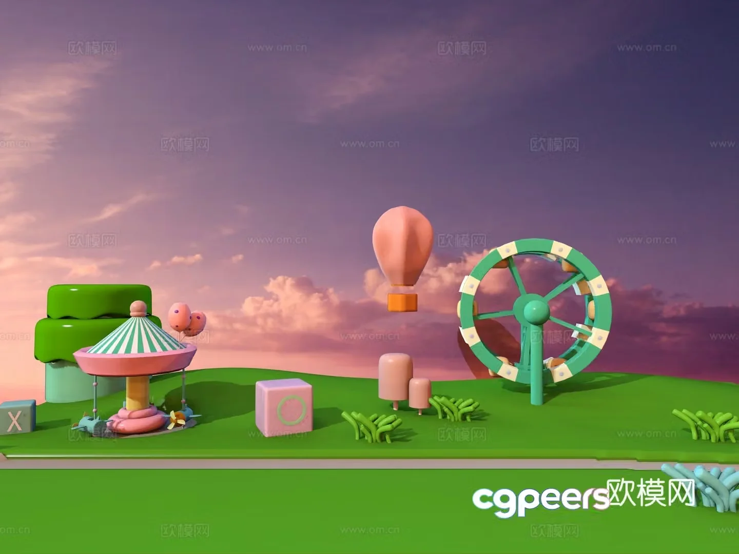 Creative Scene 3D Model