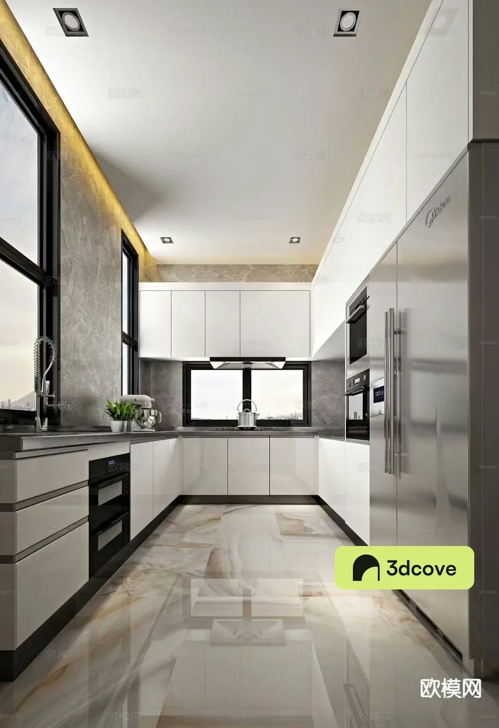 modern kitchen cabinet
