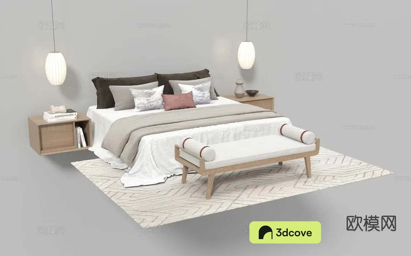 New Chinese style double bed