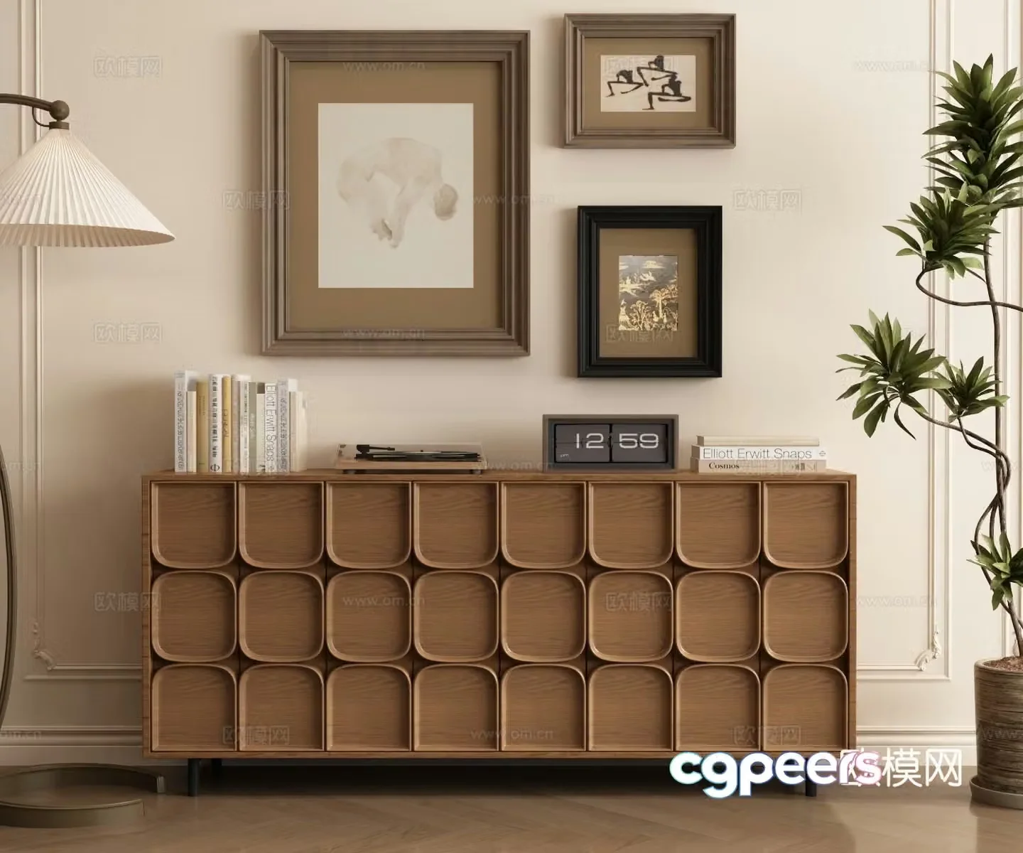 Middle-aged sideboard 3D model