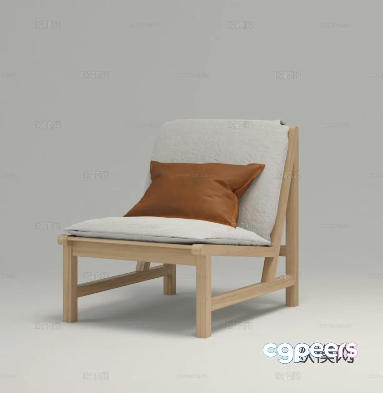Modern chair leisure chair 3d model