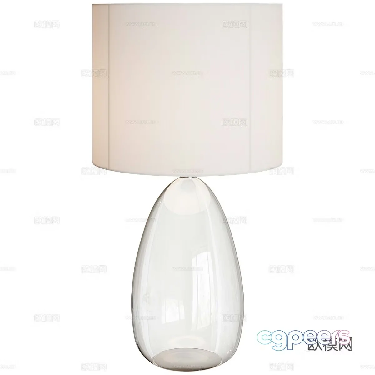 Modern minimalist desk lamp 3d model