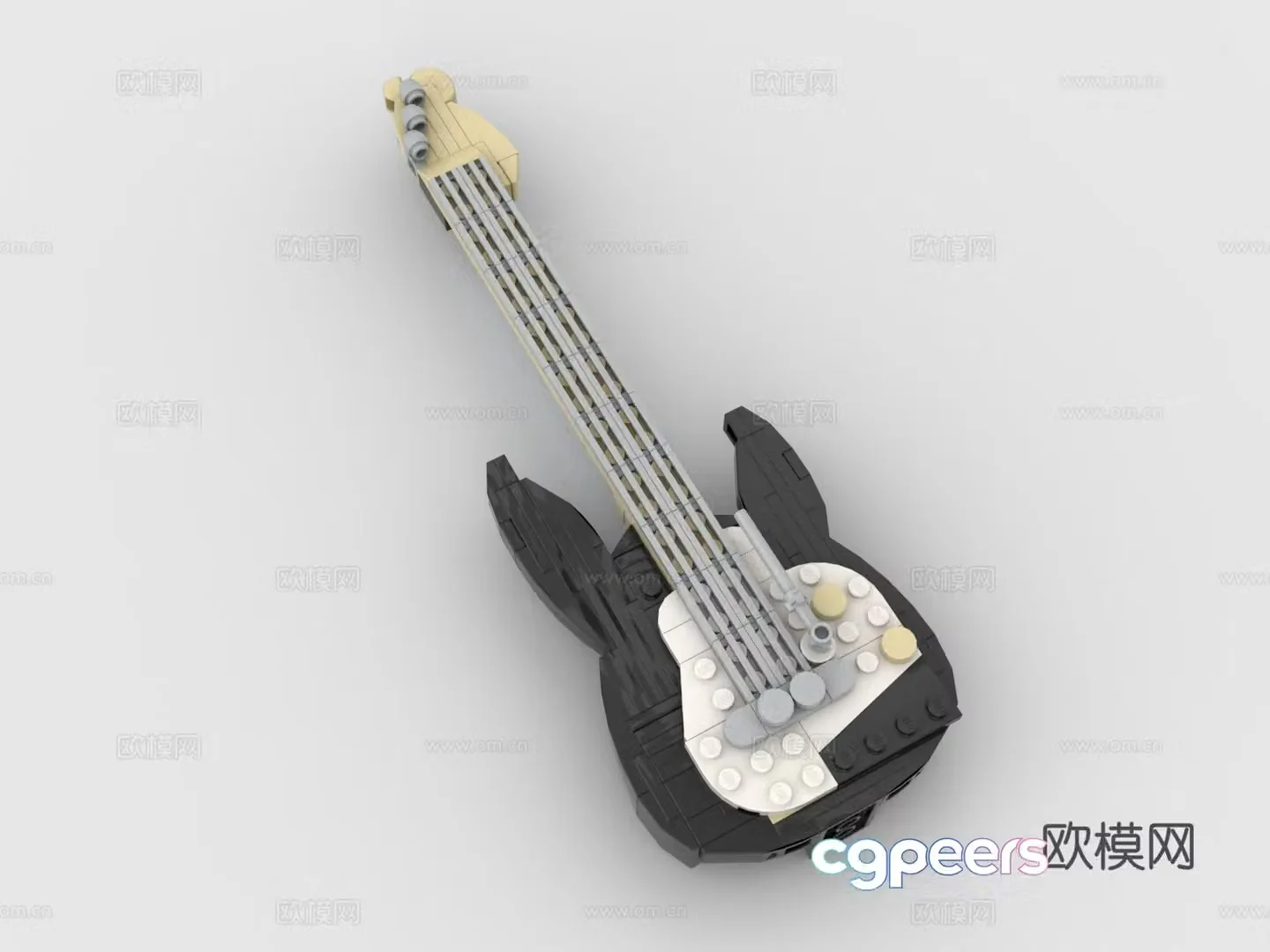 LEGO LEGO Toys Building Blocks Musical Instruments Guitar 3D Model