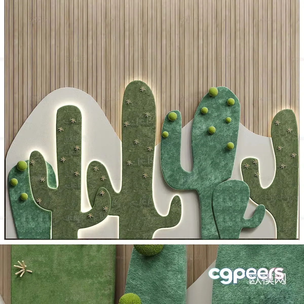 Background wall 3d model
