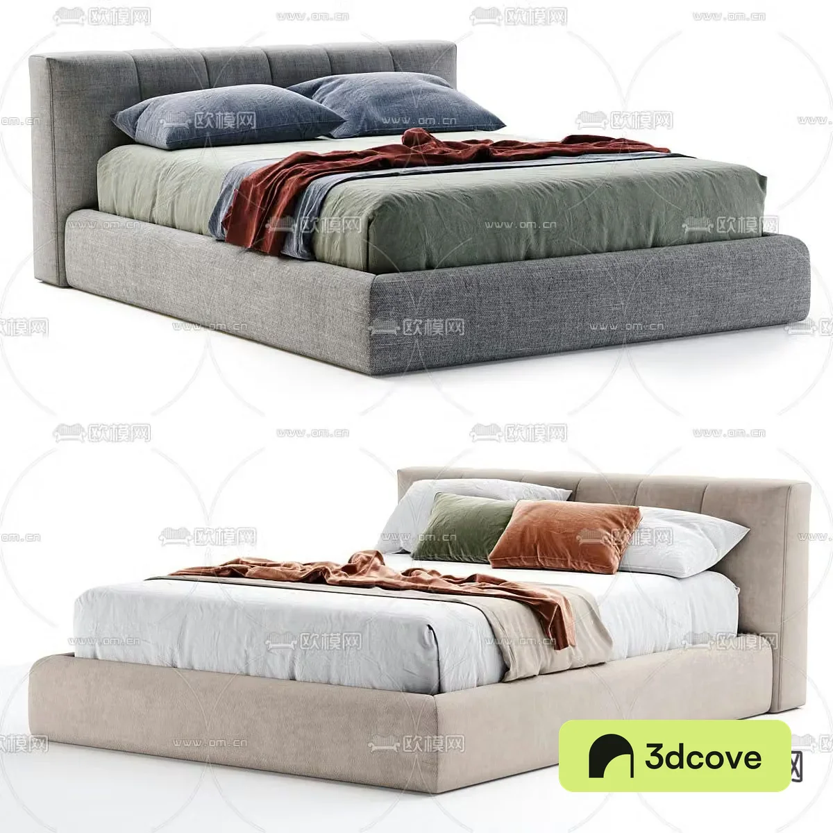 Modern double bed