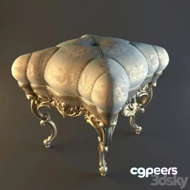3ds Max Free – Classic Ottoman