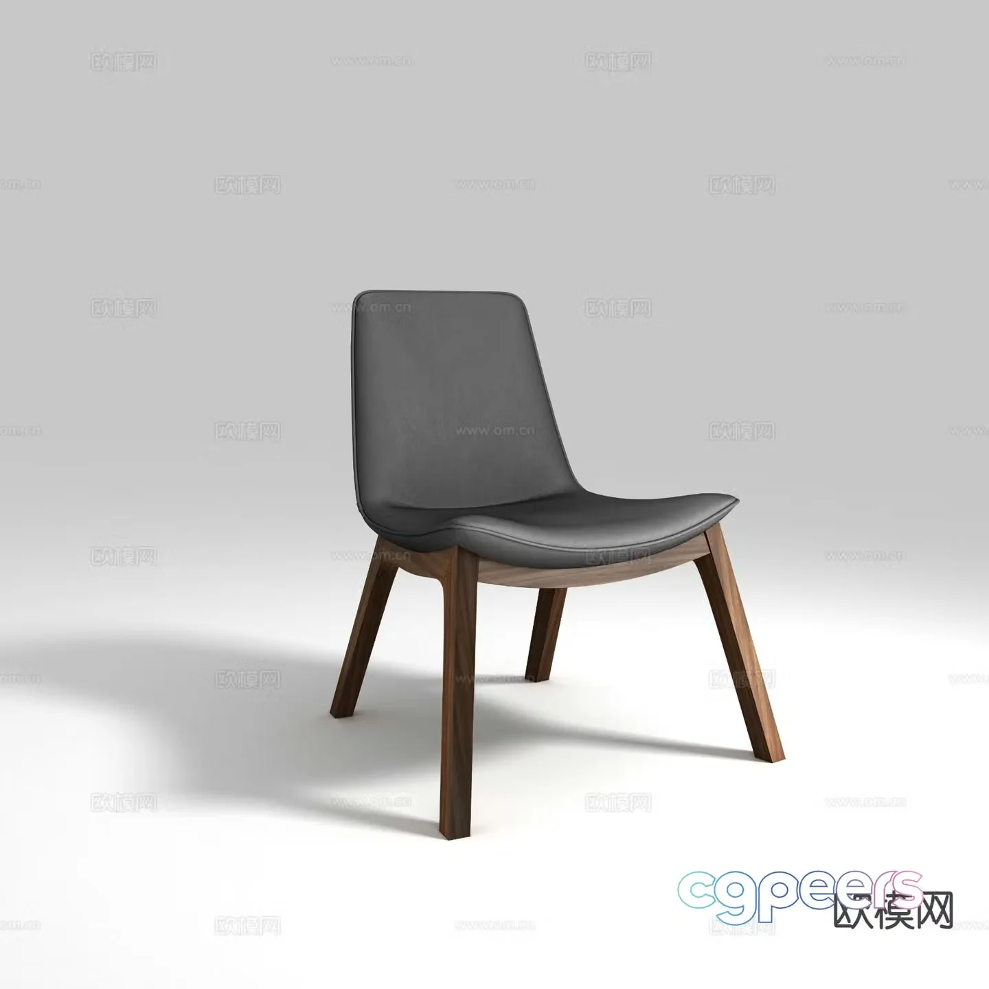 Modern chair dining chair 3d model