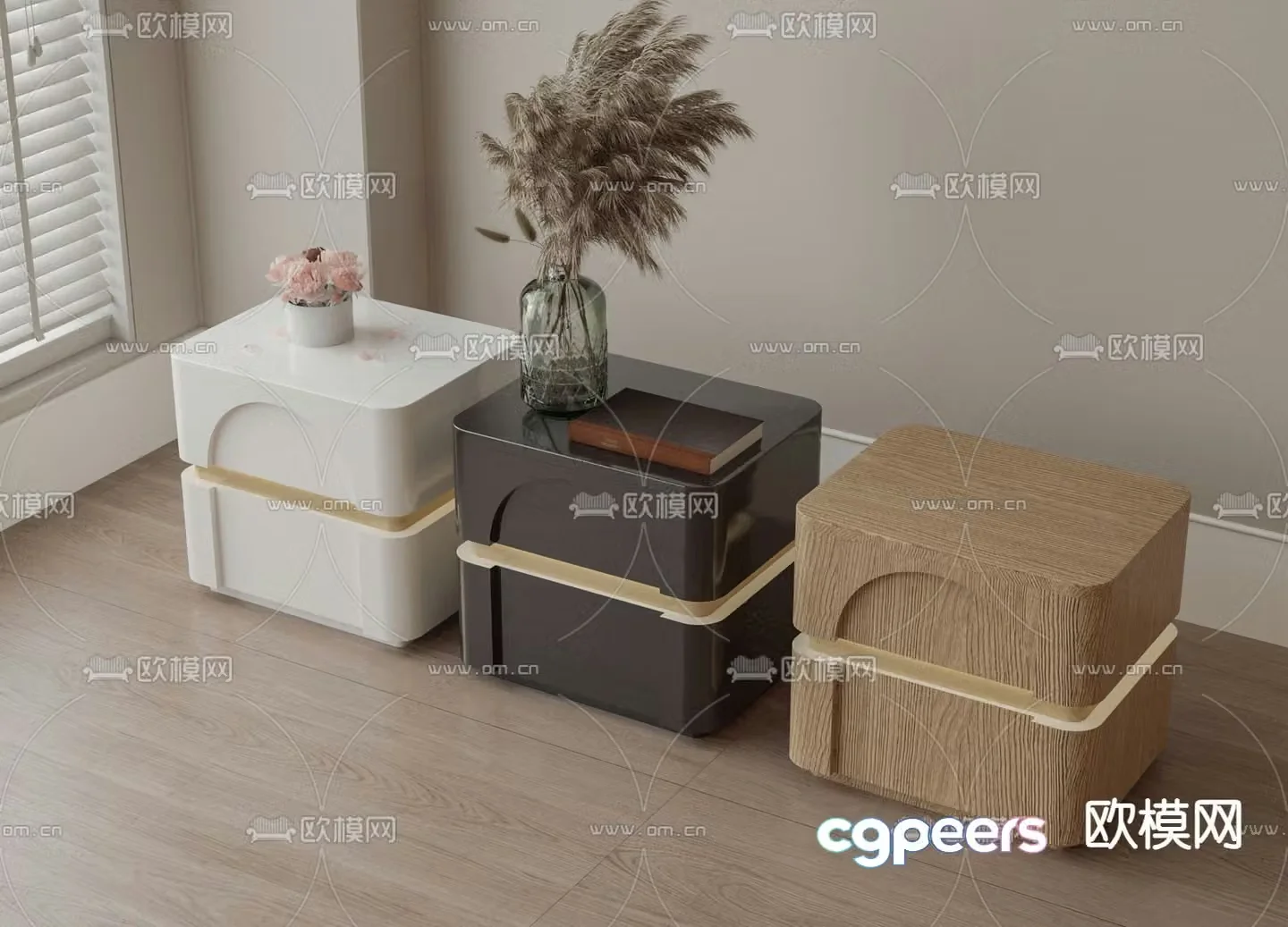 bedside table 3d model