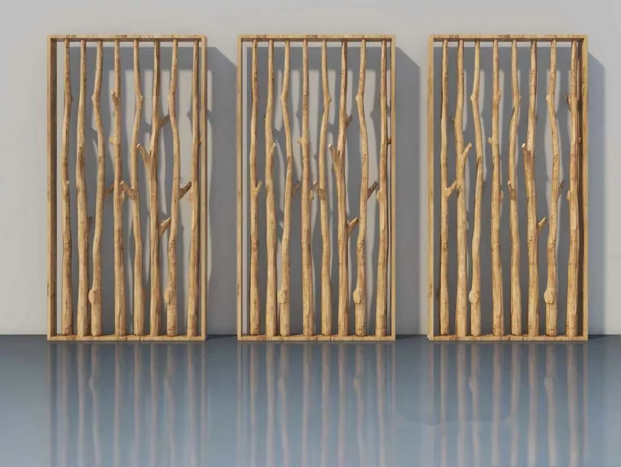 Wooden Wall Decor 3D Model – 13067 – VRAY Render