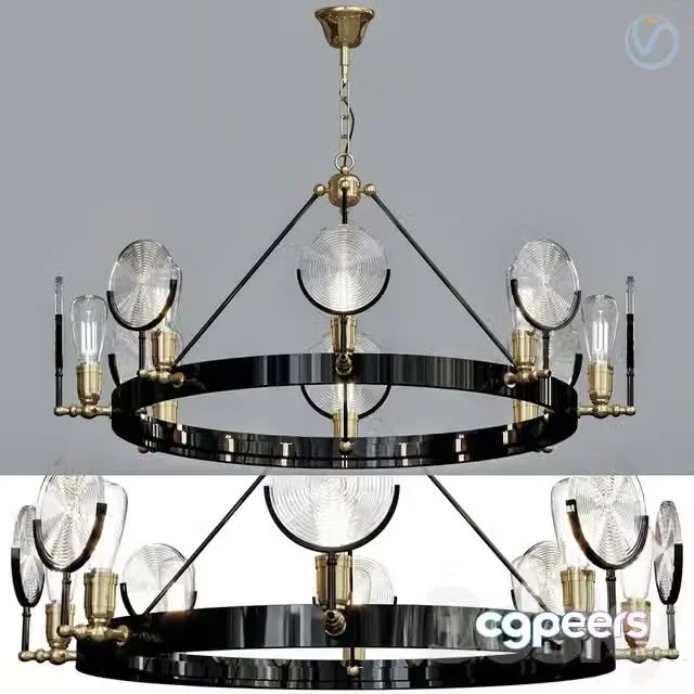 3ds Max Free – GASLIGHT LENS Chandelier