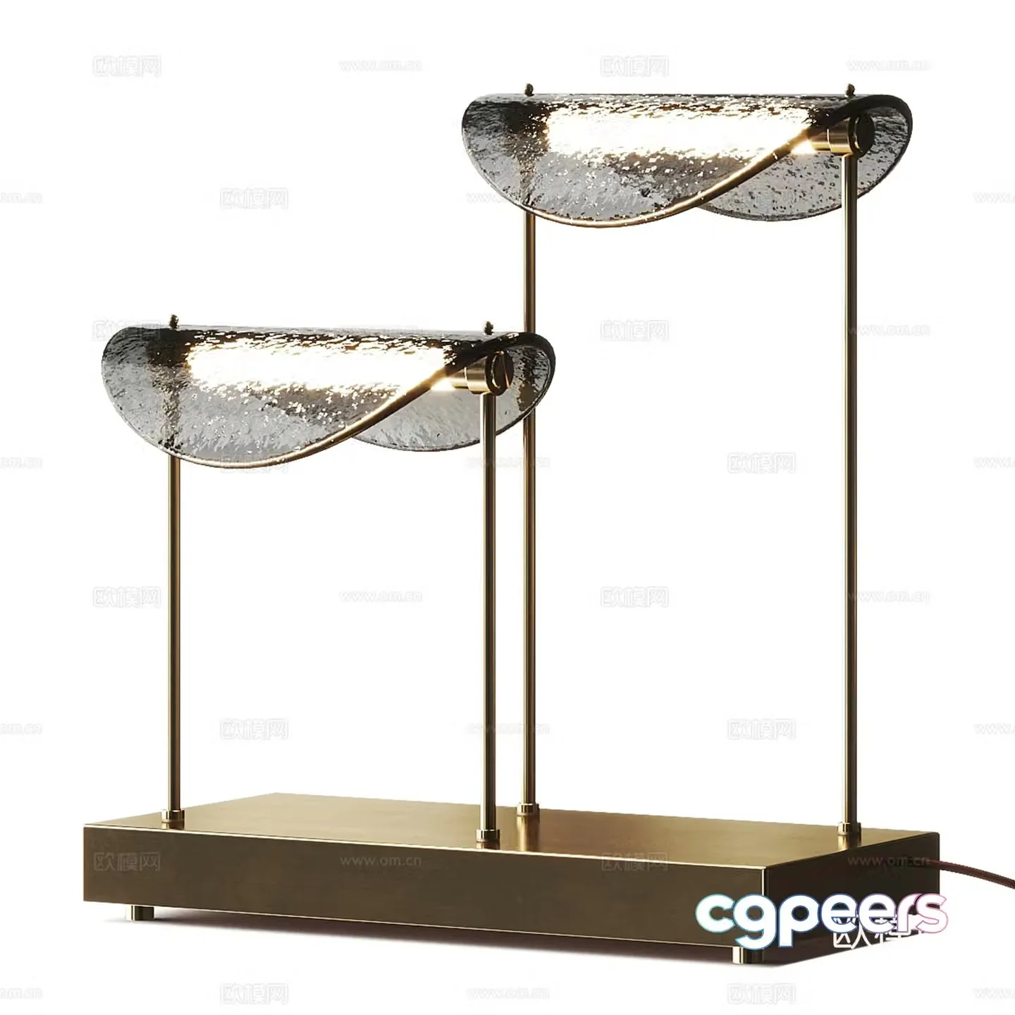 Modern light luxury desk lamp 3D model