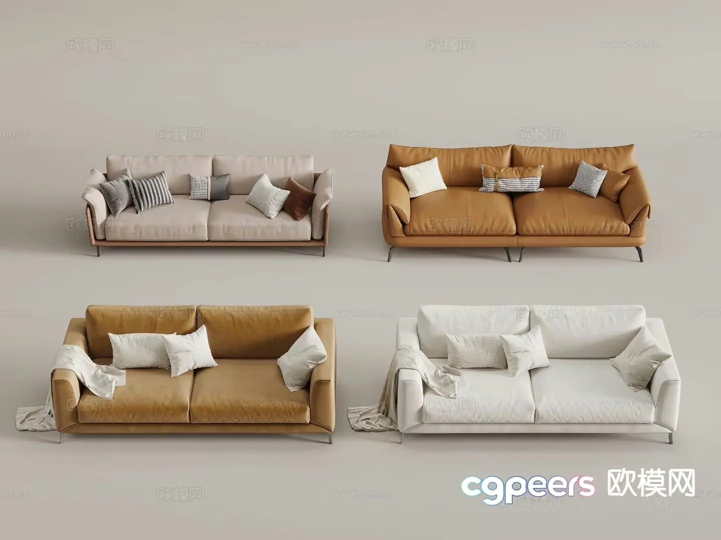 Modern love sofa 3d model