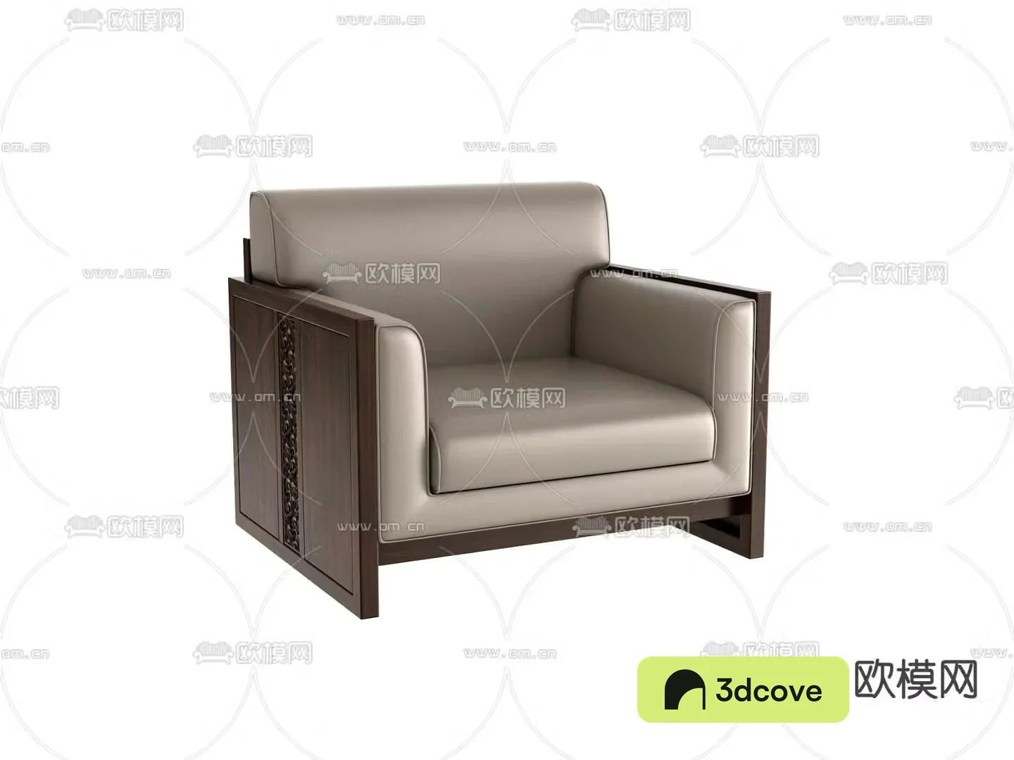 Single sofa leather sofa