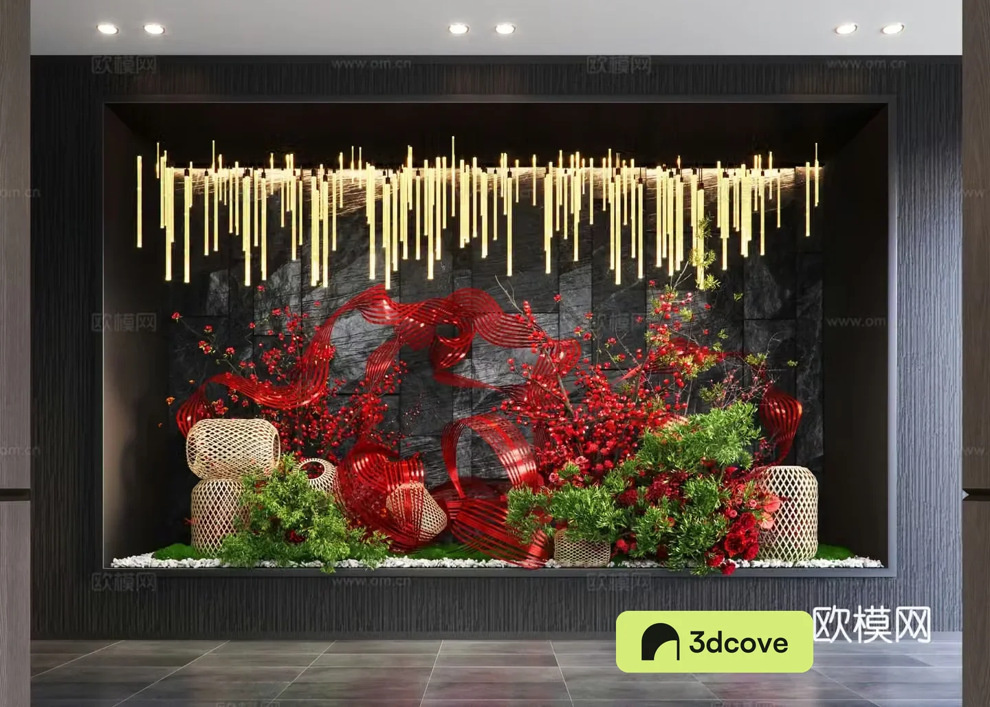 New Chinese-style indoor landscaping