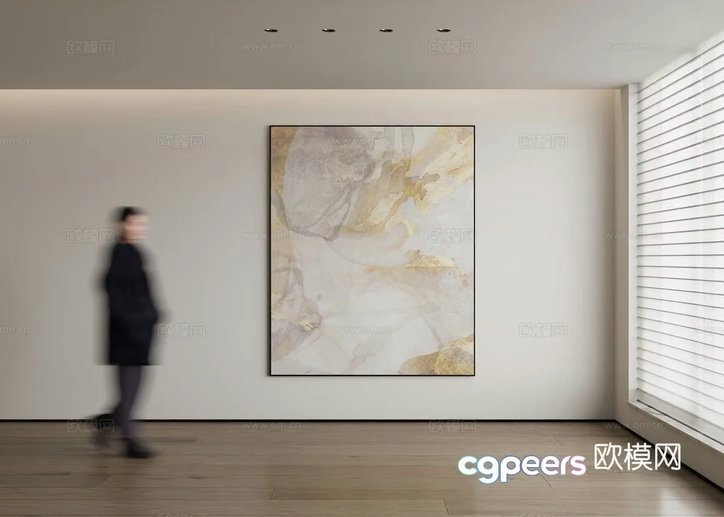 Modern decorative painting 3d model