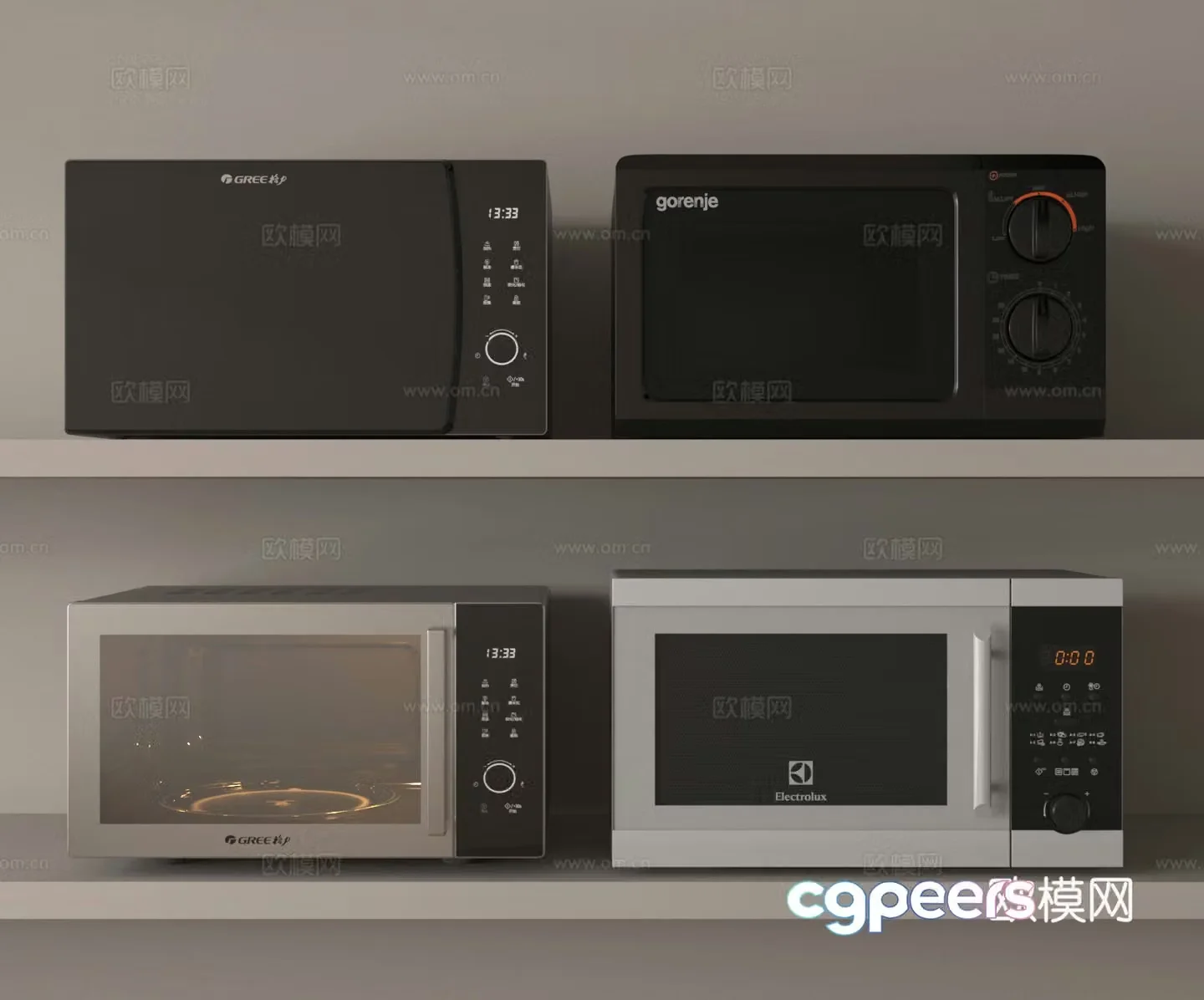 Microwave oven 3d model
