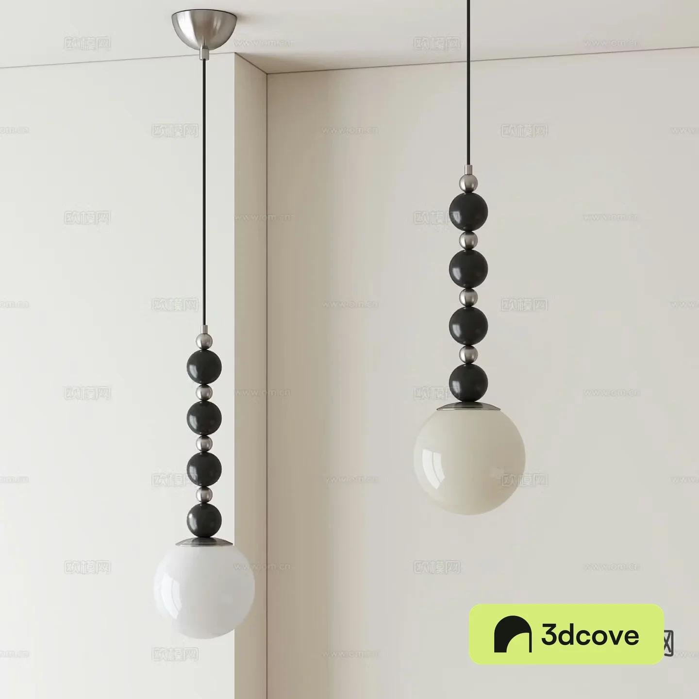 Nordic spherical small chandelier